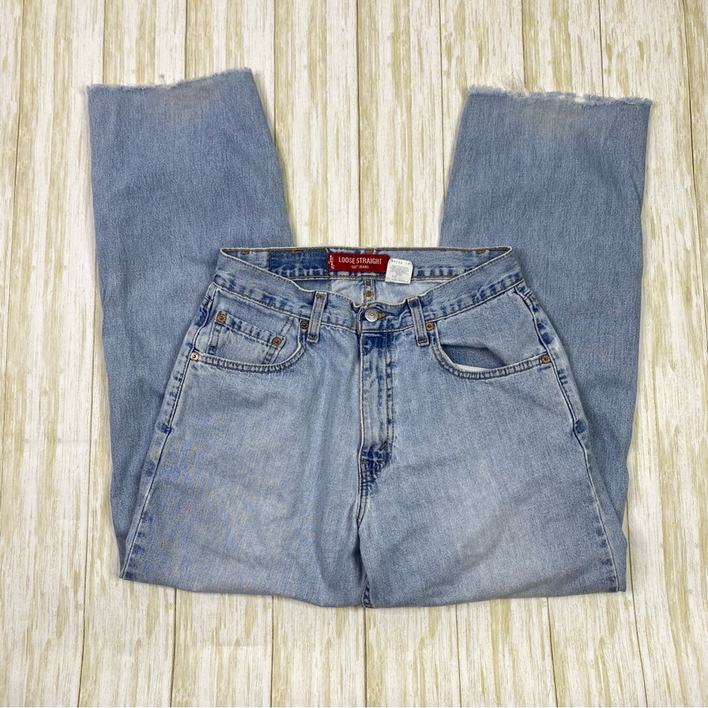 Vintage Levi’s Loose Straight 569 Denim Light Wash Blue Jeans